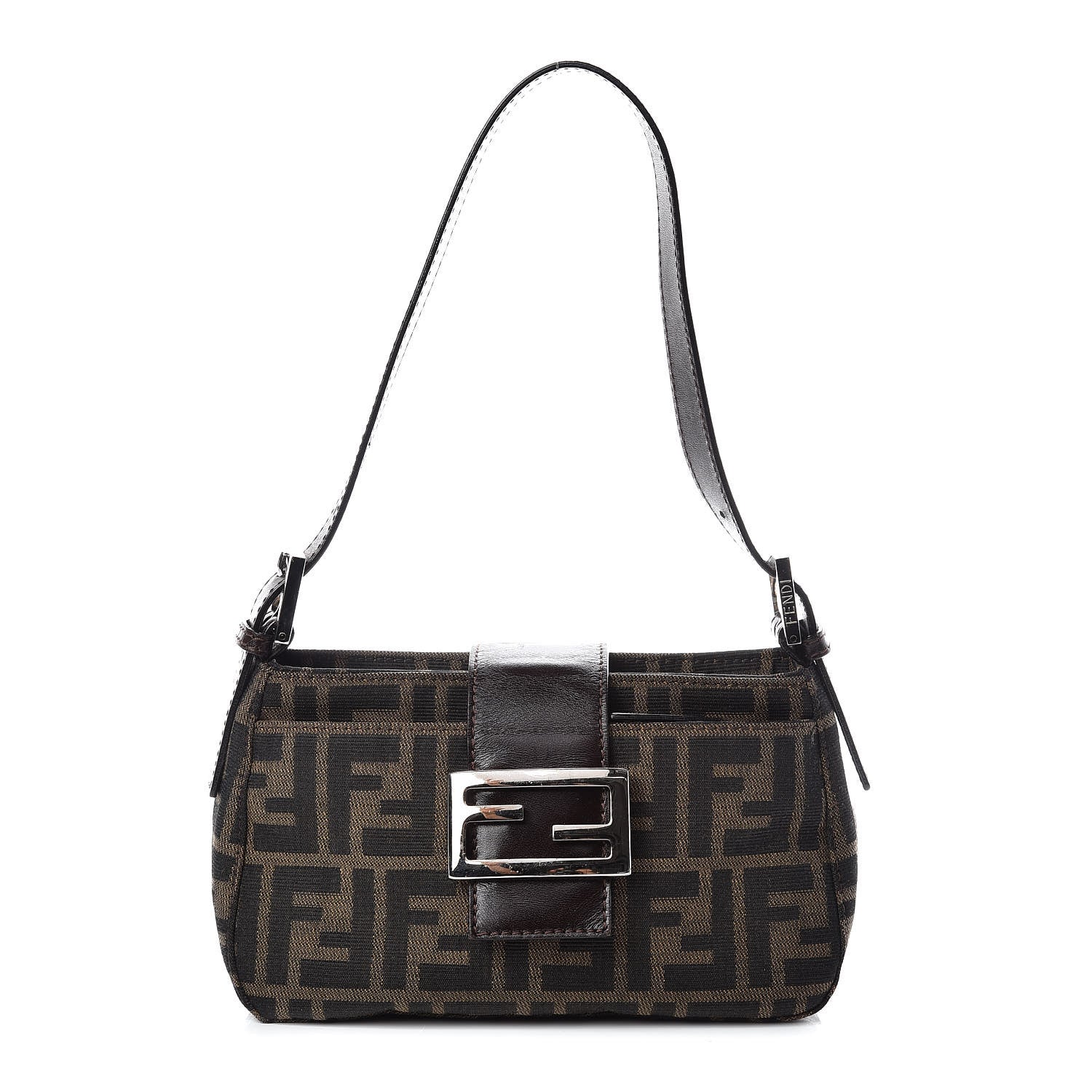 Fendi Zucca Small Shoulder Bag Tobacco 1 of 10