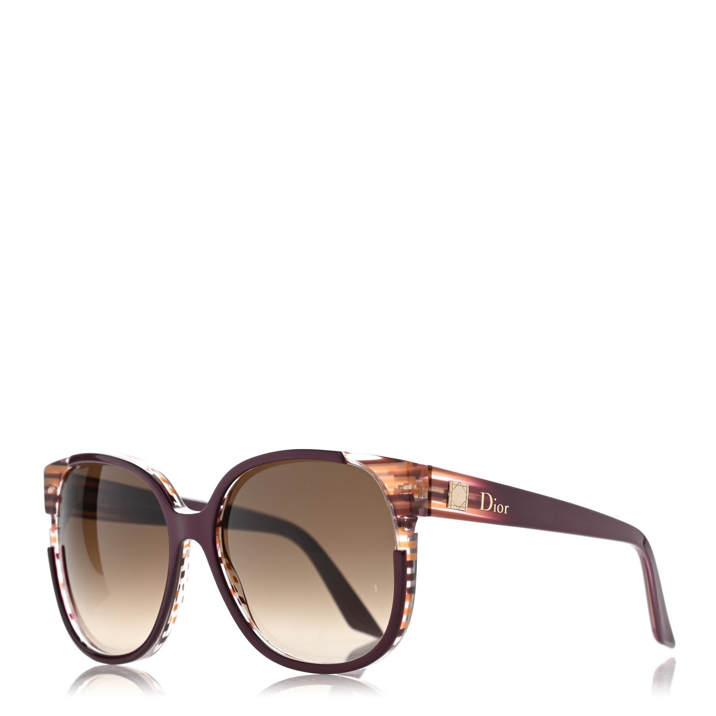 Acetate Diorline Sunglasses Burgundy