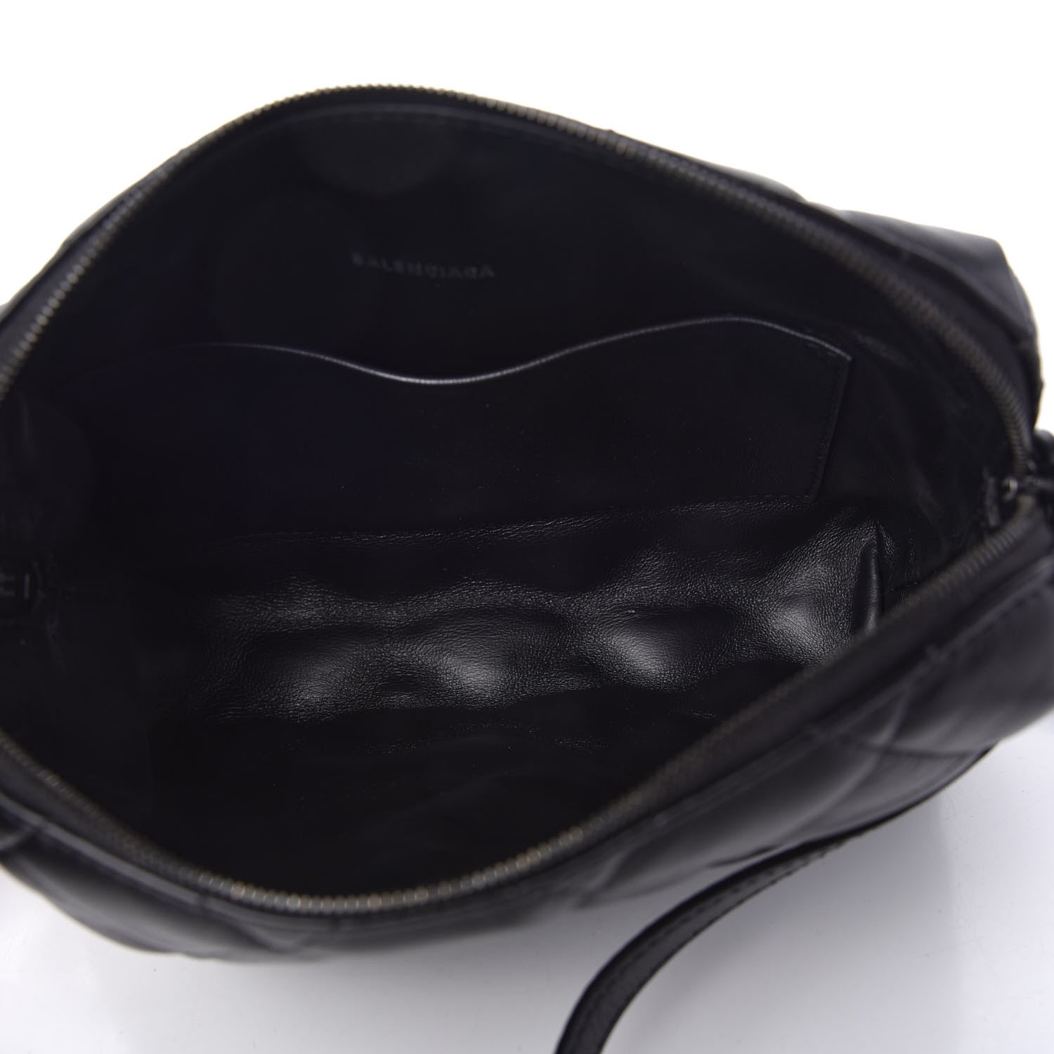 Balenciaga Nappa Calfskin Quilted Touch B Camera Shoulder Bag Black 5 of 10