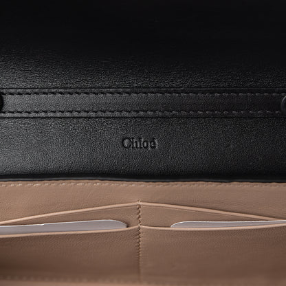 Chloe Shiny Grained Calfskin Aby Wallet on Chain Black 5 of 8