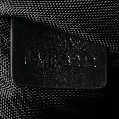 Celine Cotton Gabardine Logo Print Messenger Bag Black 6 of 10