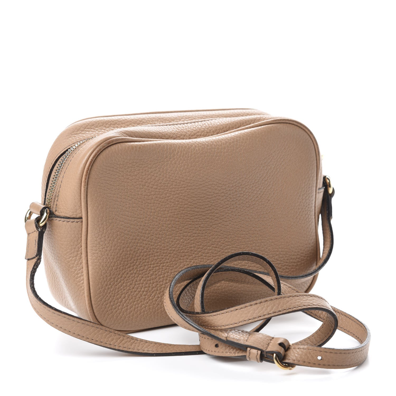 Gucci Pebbled Calfskin Small Soho Disco Bag Rose Beige 3 of 21