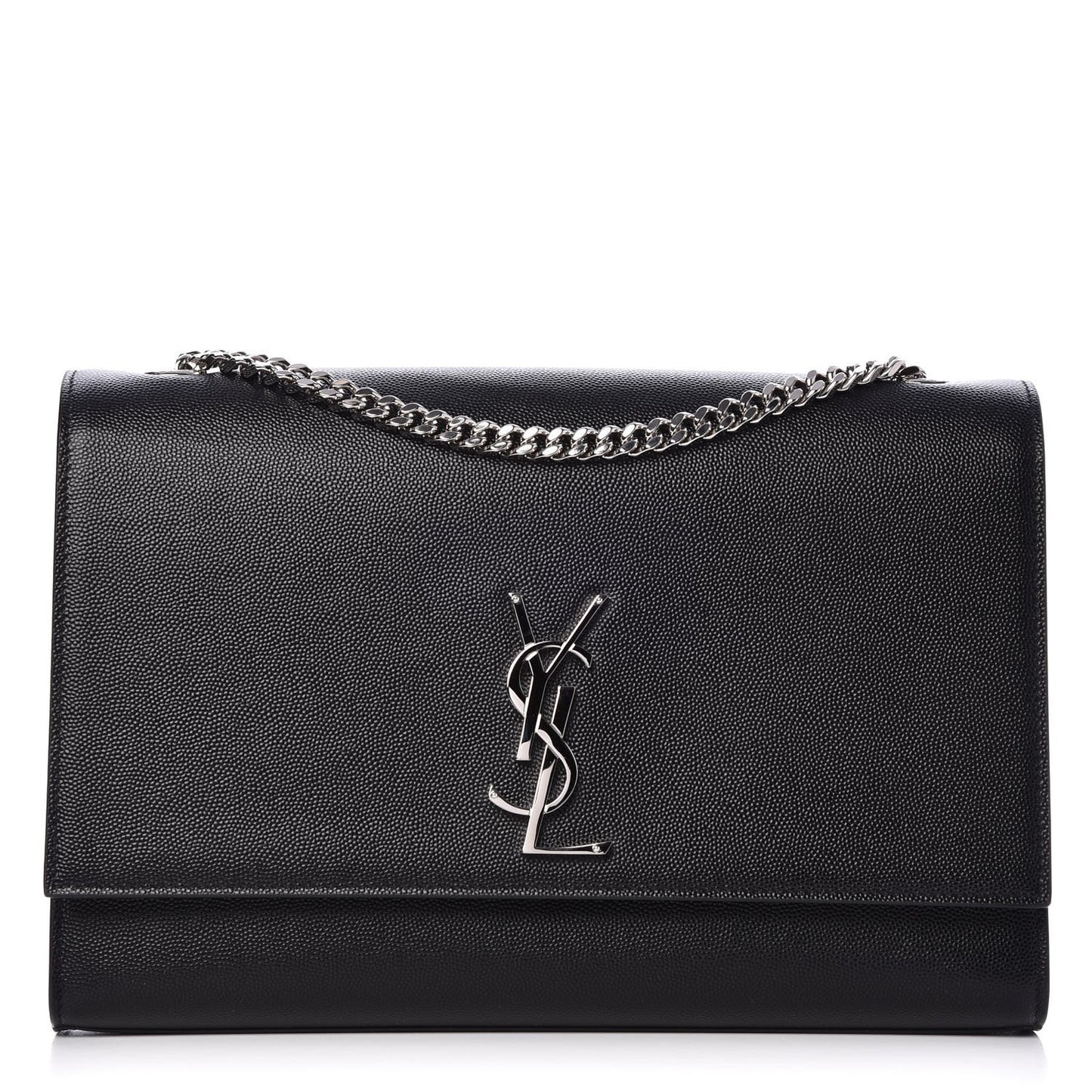 Grain De Poudre Large Classic Monogram Kate Satchel Black