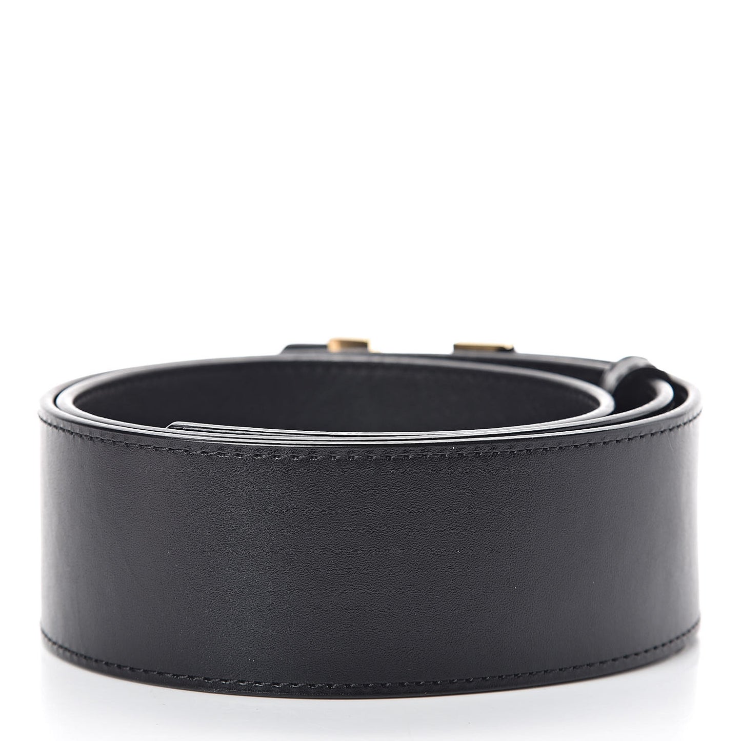Calfskin 45mm LV Capucine Initiales Belt 80 32 Black
