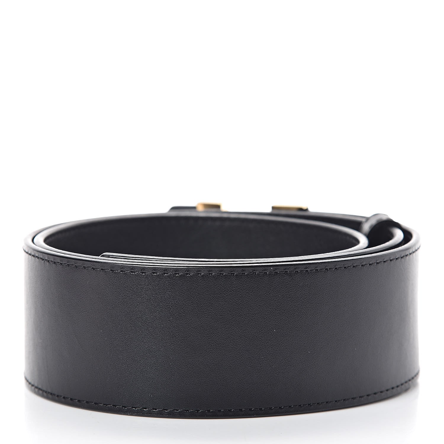 Louis Vuitton Calfskin 45mm LV Capucine Initiales Belt 80 32 Black 3 of 6