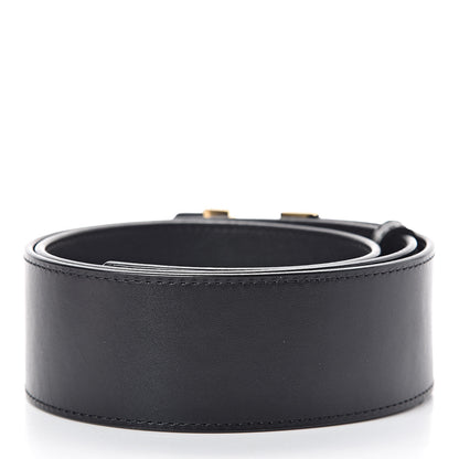 Louis Vuitton Calfskin 45mm LV Capucine Initiales Belt 80 32 Black 3 of 6