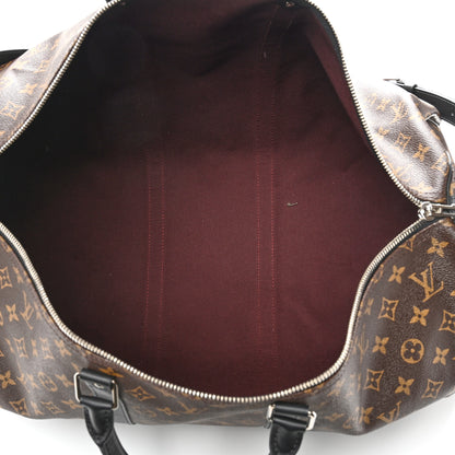 Louis Vuitton Monogram Macassar Keepall Bandouliere 55 5 of 10