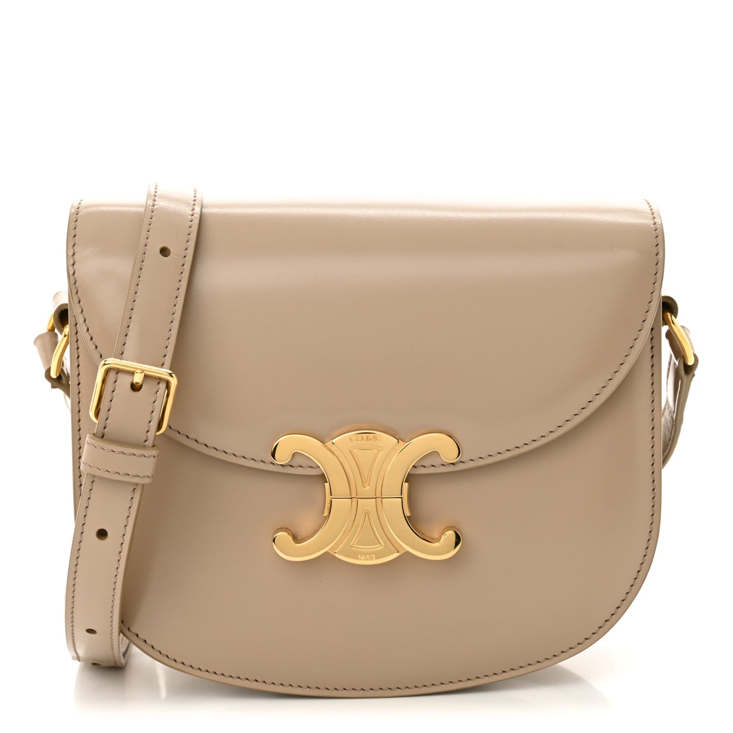 Shiny Calfskin Teen Besace Safari