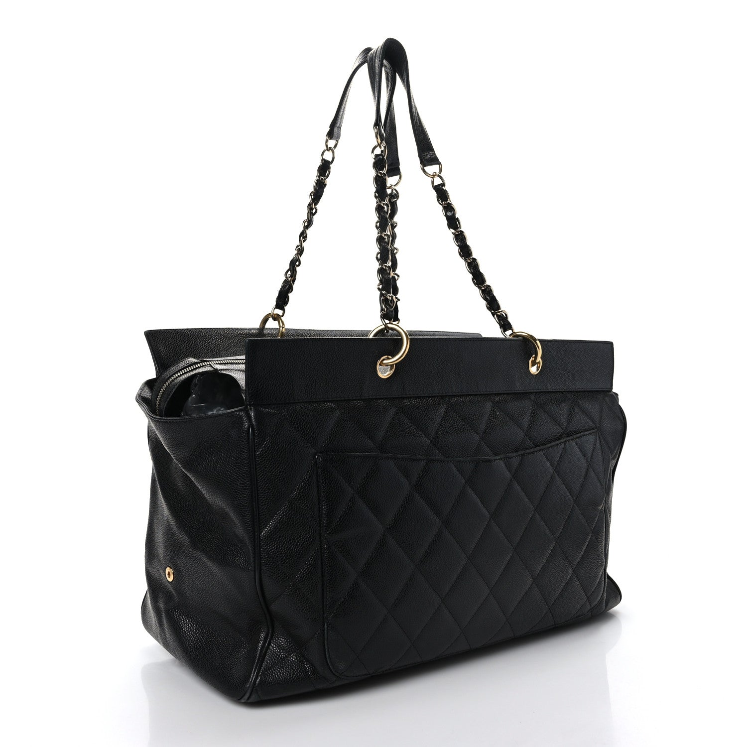 Chanel Caviar Quilted Timeless XL Weekender Bag Black 2 of 12