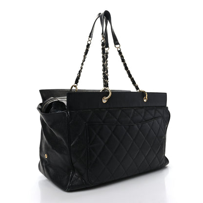 Chanel Caviar Quilted Timeless XL Weekender Bag Black 2 of 12