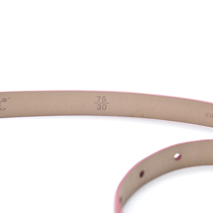 Chanel Patent Calfskin CC Logo Skinny Belt 75 30 Pink 4 of 8