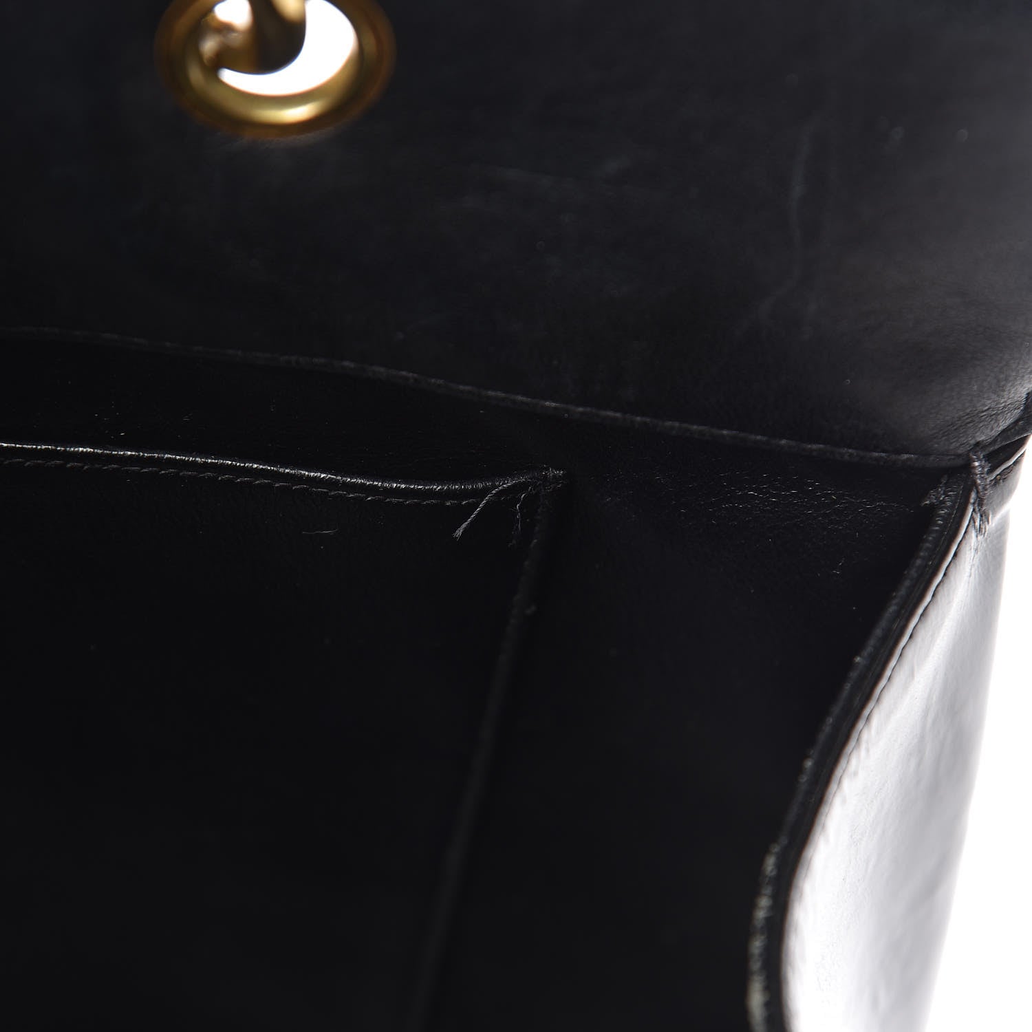 Chanel Glazed Calfskin Quilted Tote Black 12 of 19