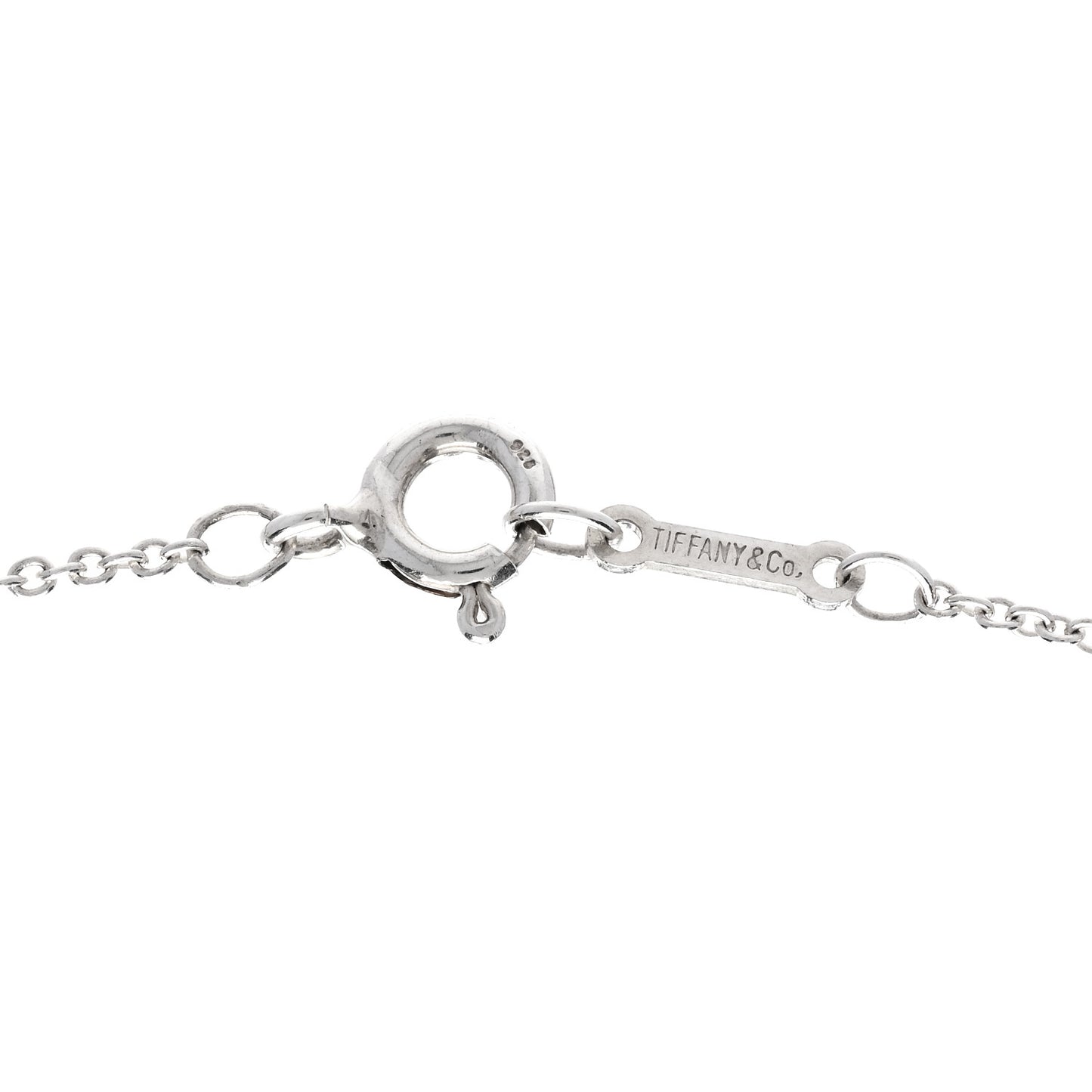 Sterling Silver 12mm Elsa Peretti Teardrop Pendant Necklace