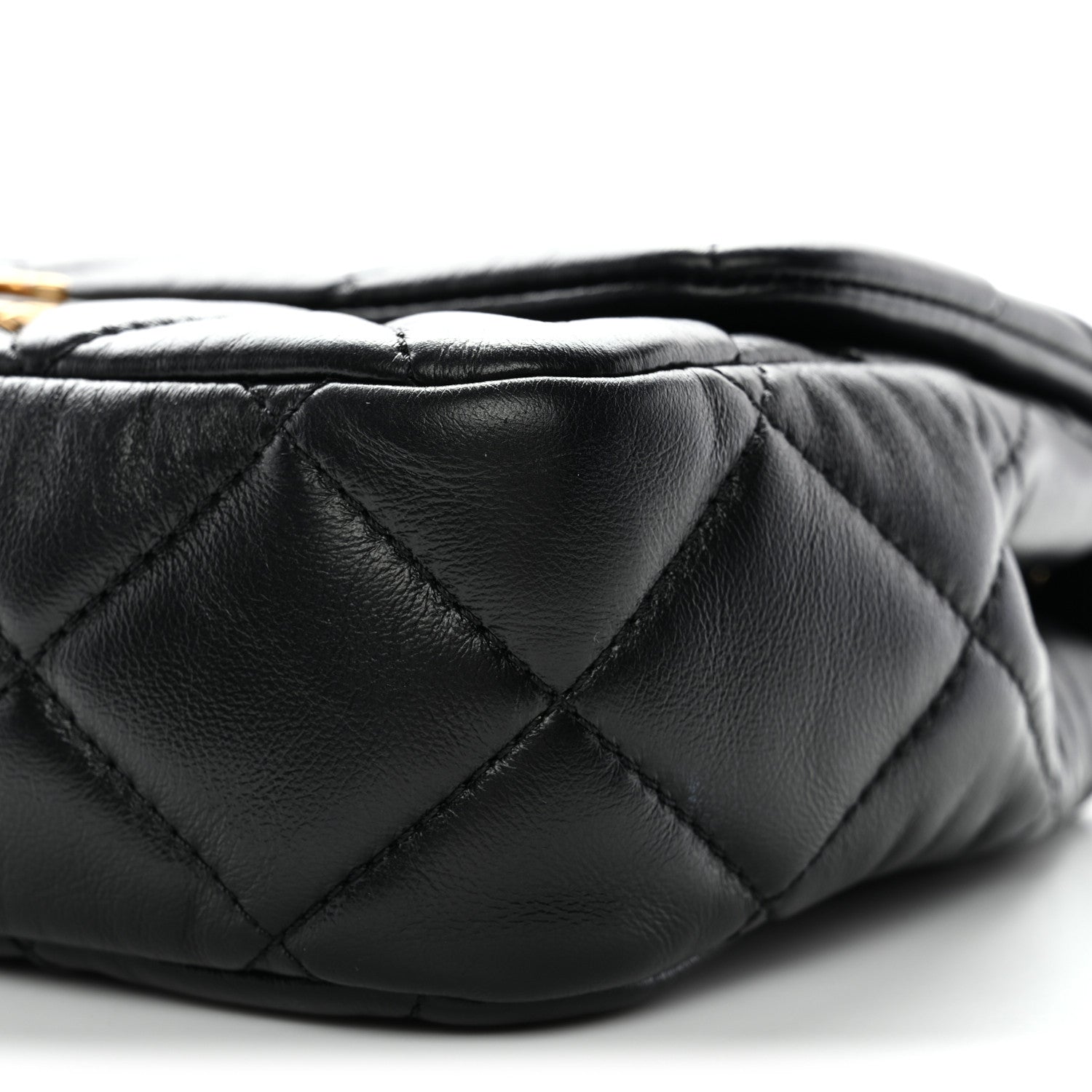 Chanel Lambskin Quilted Mini Flap Black 10 of 11