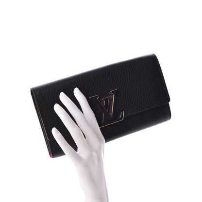 Louis Vuitton Taurillon Capucines Wallet Black 2 of 7