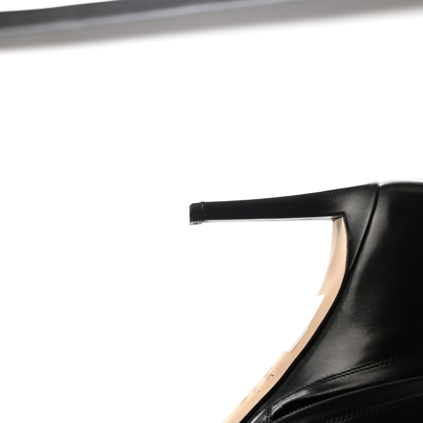 Calfskin Blason Low Boots 39.5 Black