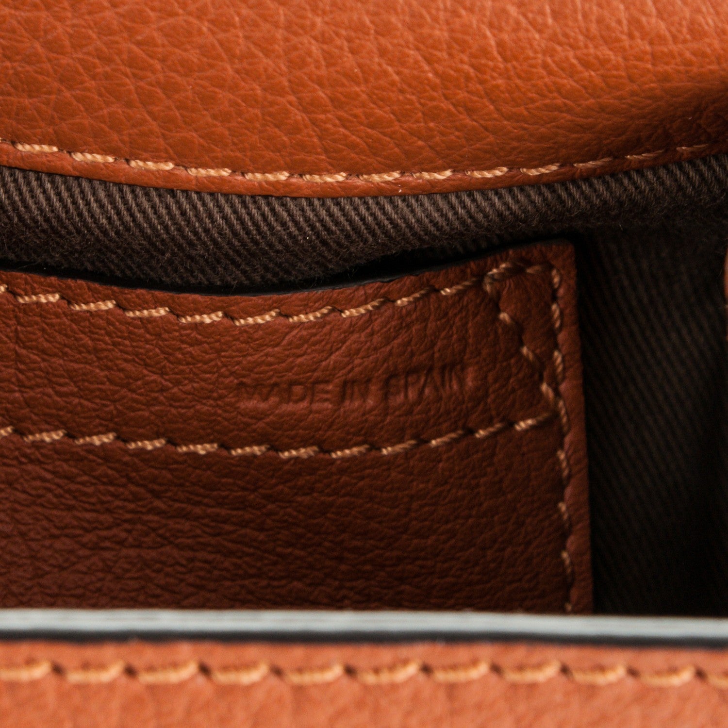 Chloe Calfskin Mini Marcie Round Crossbody Bag Tan 6 of 6