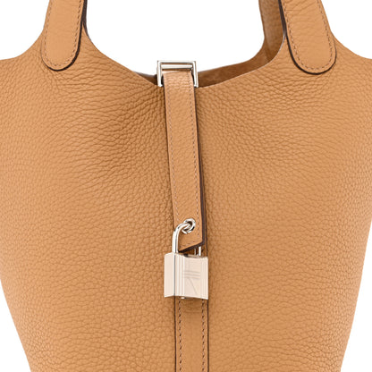 Hermes Taurillon Clemence Picotin Lock 18 PM Biscuit 8 of 11