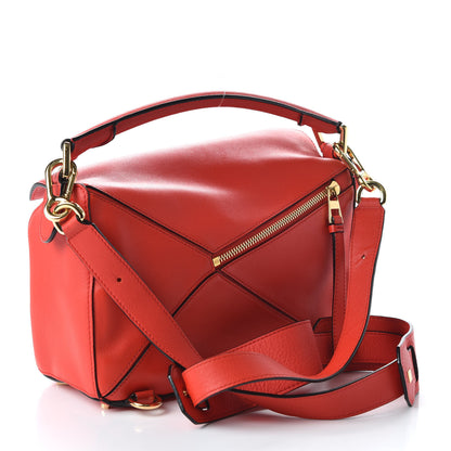 Loewe Calfskin Small Puzzle Bag Scarlet 3 of 9
