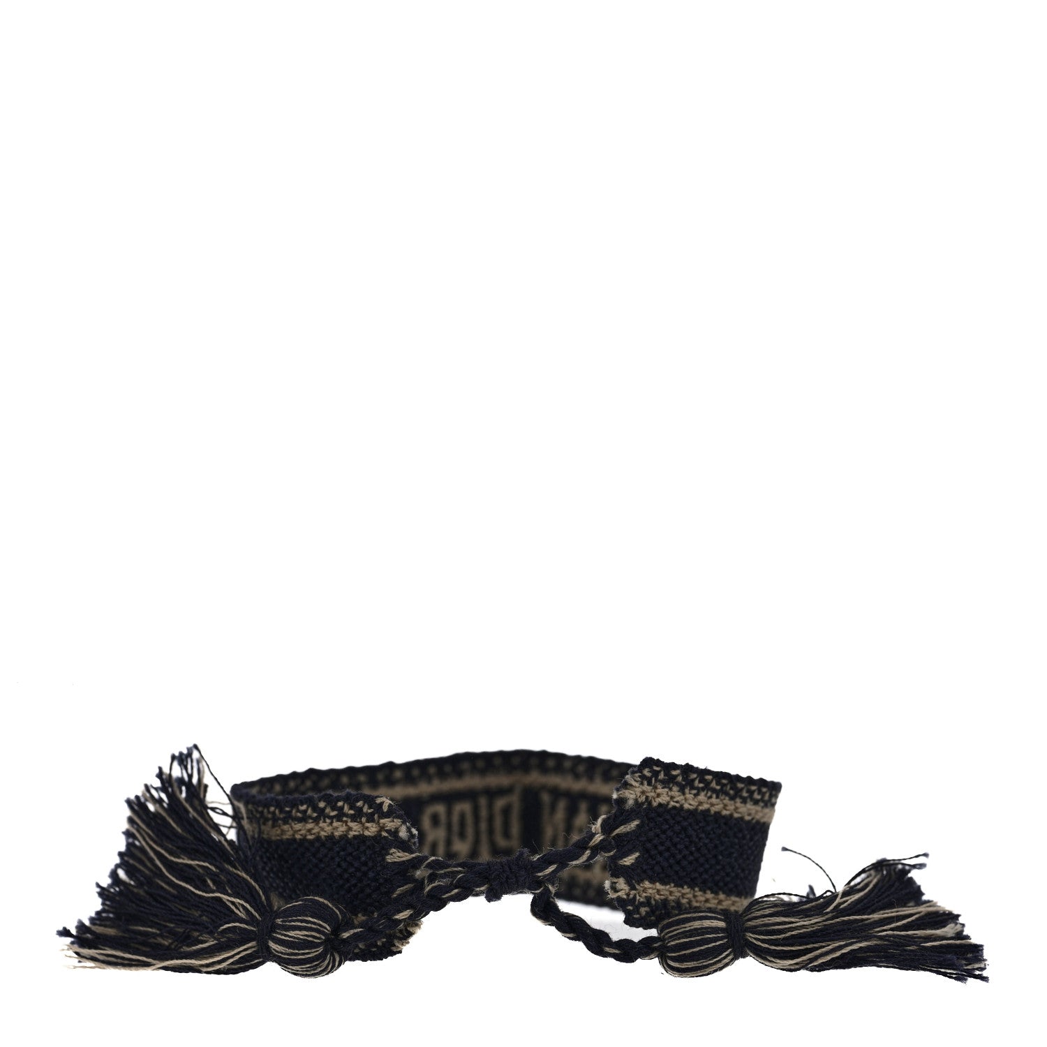 Christian Dior Woven Cotton J'Adior Friendship Bracelet Navy 3 of 3