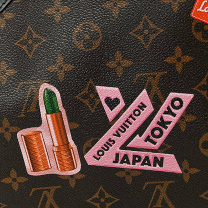 Louis Vuitton Monogram My World Tour Speedy Bandouliere 30 Black 10 of 13