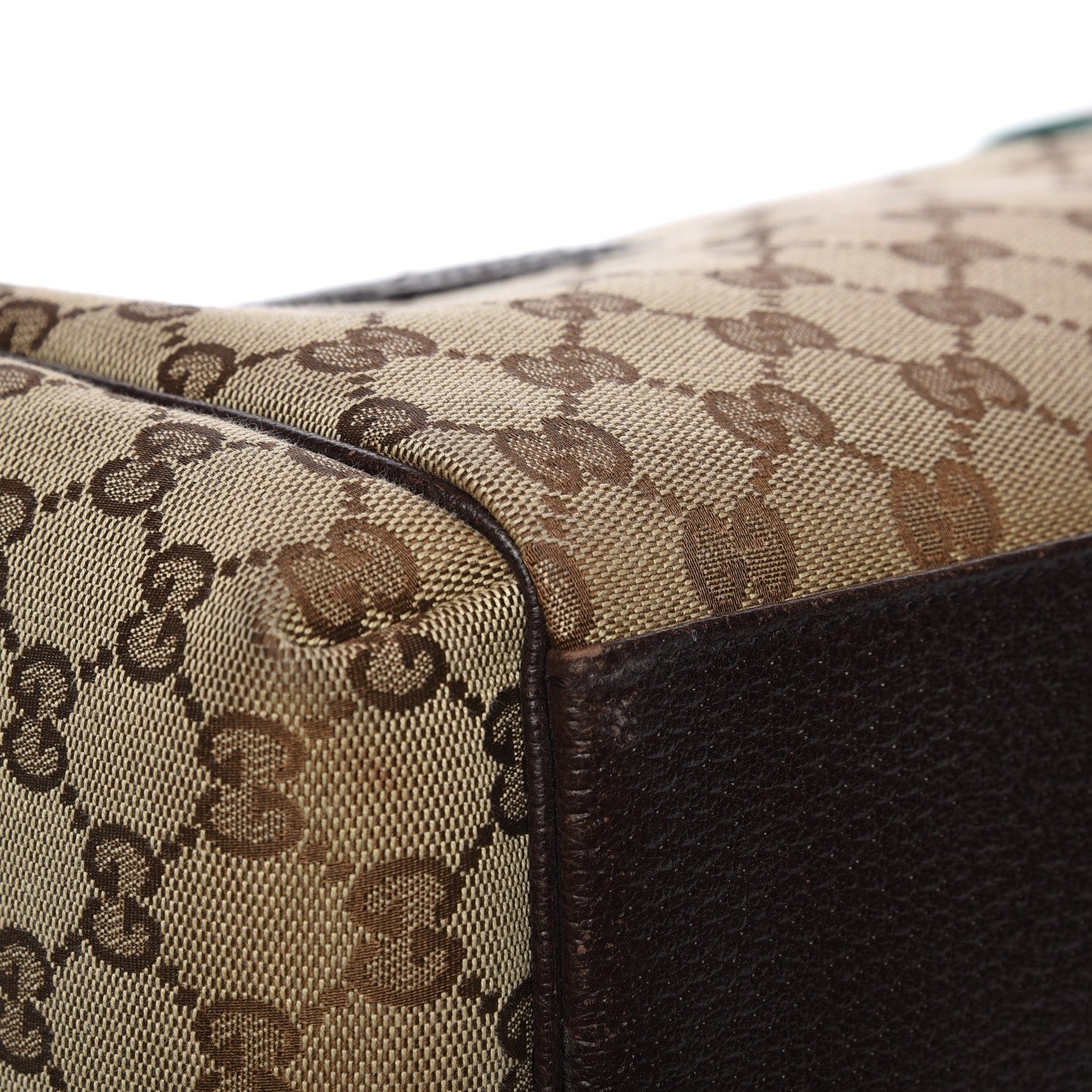 Gucci GG Monogram Web Small Carry On Duffle Beige Brown 10 of 11