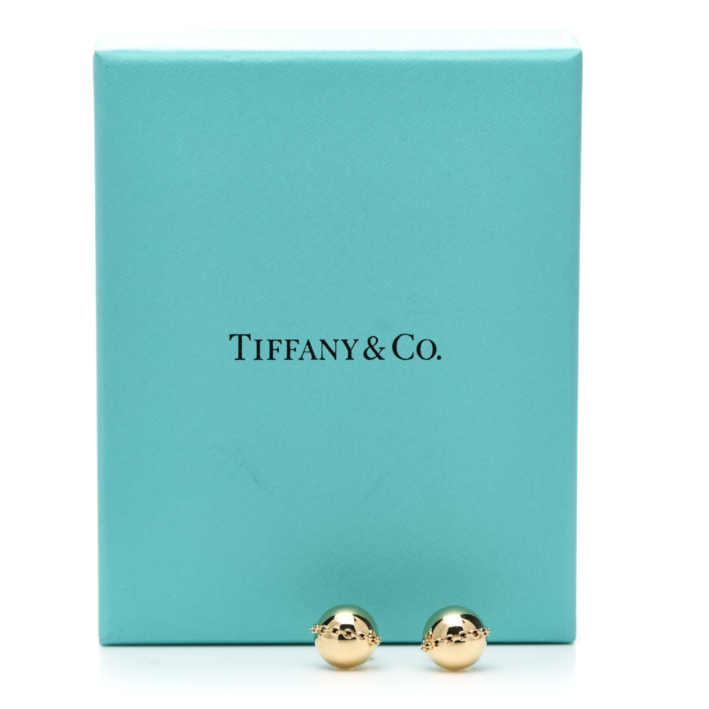 18K Yellow Gold HardWear Bolt Ball Earrings