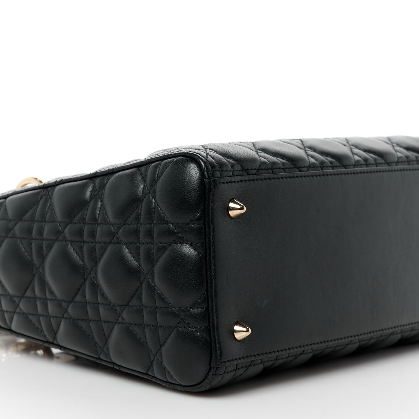 Lambskin Cannage Medium Lady Dior Black