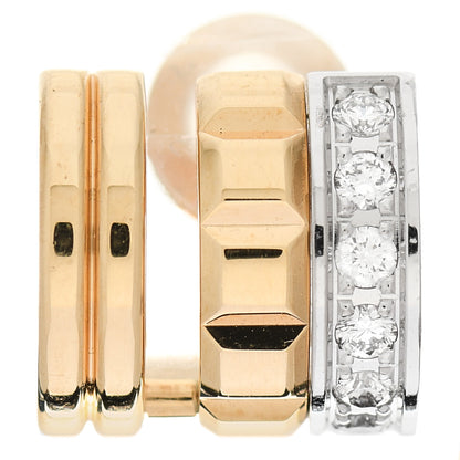 Boucheron 18K Yellow White Gold Quatre Radiant Edition Mini Single Clip Earring 1 of 5