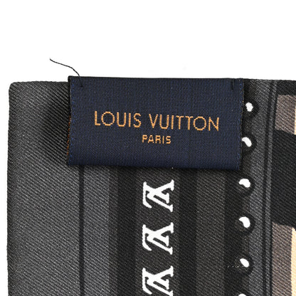 Louis Vuitton Silk Monogram LV World Bandeau Brown 3 of 4