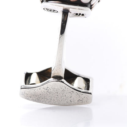 John Hardy Sterling Silver Black Mother of Pearl Square Cufflinks 4 of 4