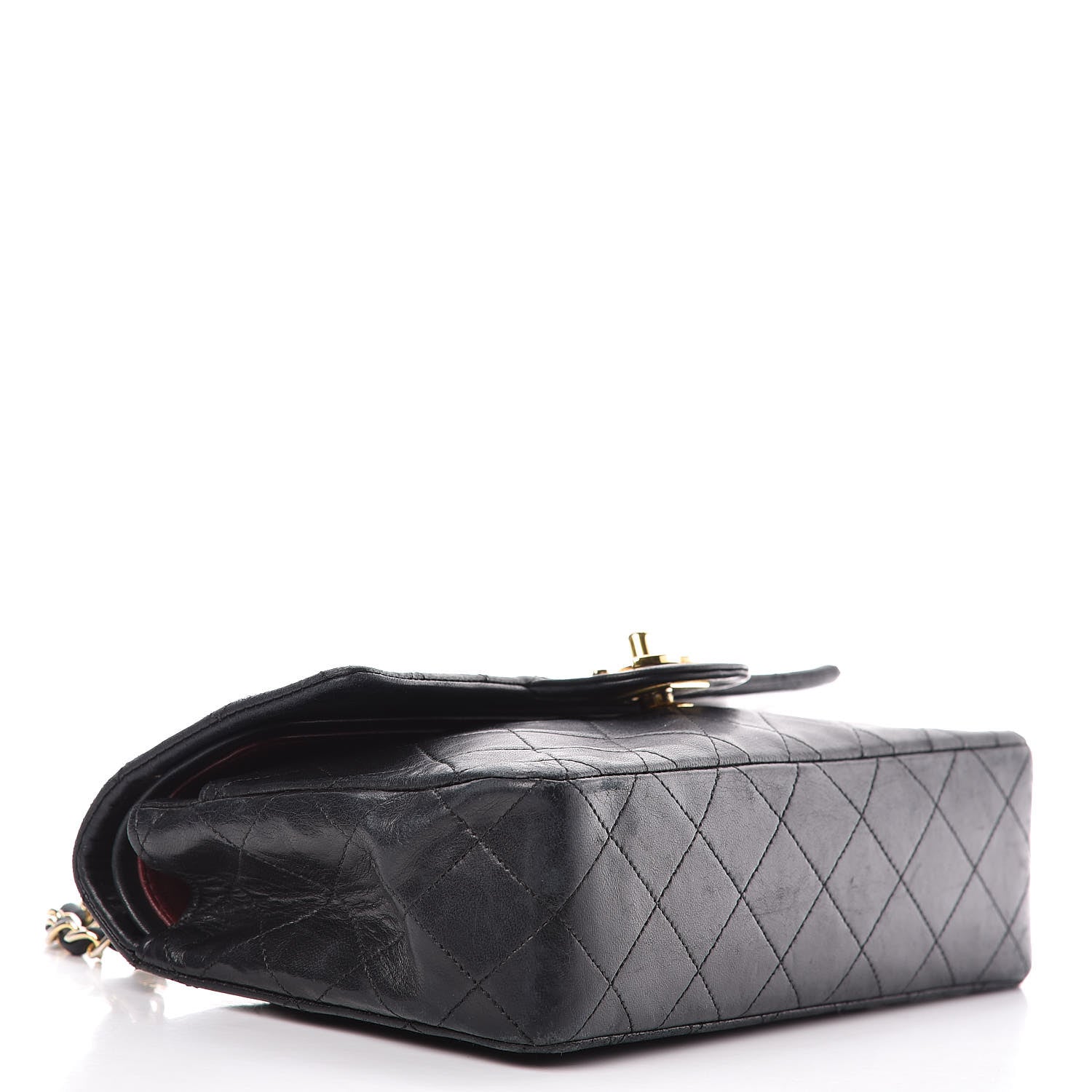 Chanel Lambskin Quilted Small Double Flap Black 4 of 13