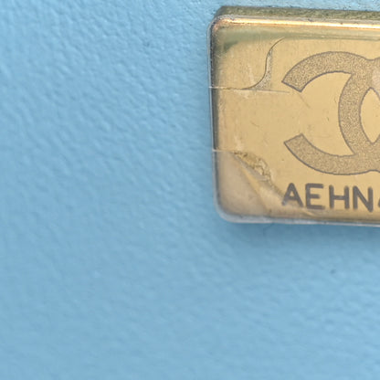 Chanel Caviar Quilted Small Double Flap Light Blue 7 of 11