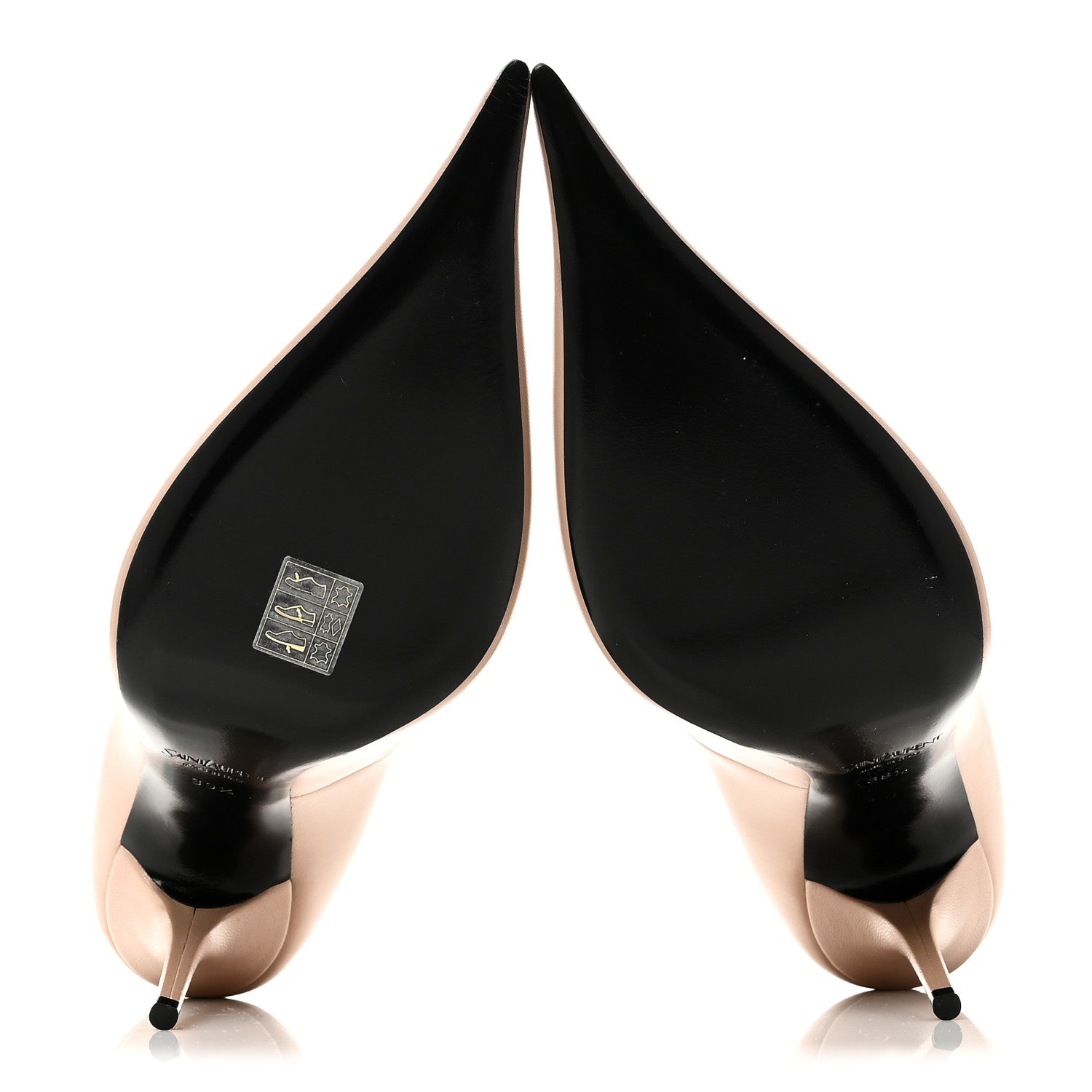 Saint Laurent Calfskin Elysee Pump 39.5 Beige 7 of 9