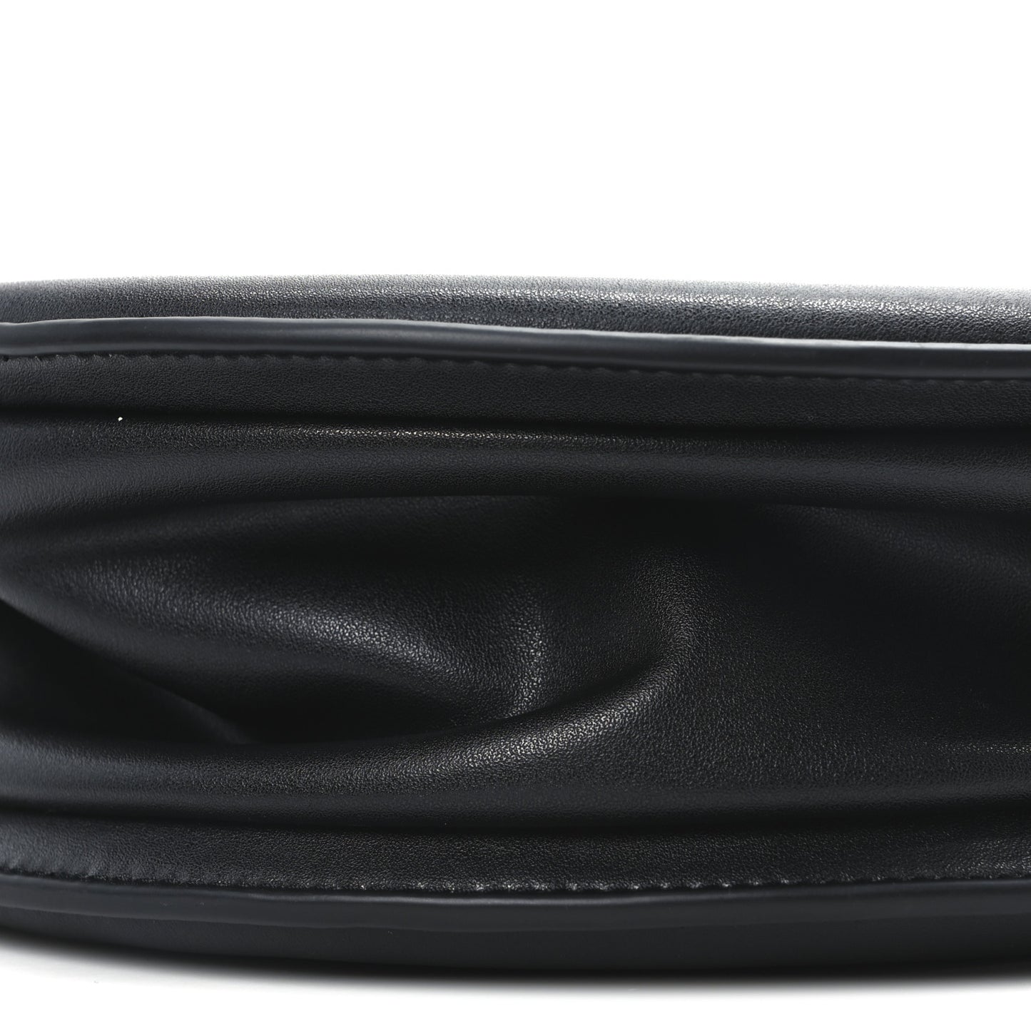 Vegan Leather Major Circle Bag Black