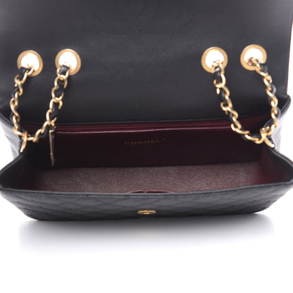 Chanel Caviar Quilted Medium CC Filigree Flap Black 5 of 11