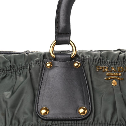 Prada Tessuto Nylon Gaufre Tote Fumo 10 of 18