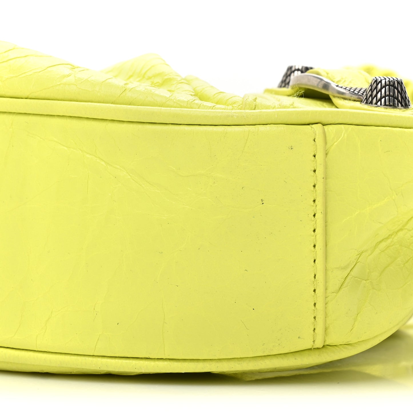 Agneau Arena Le Cagole Shoulder Bag XS Lime