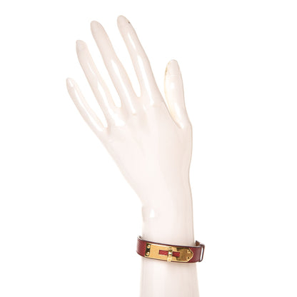 Hermes Courchevel Kelly Bracelet Rouge H 2 of 5