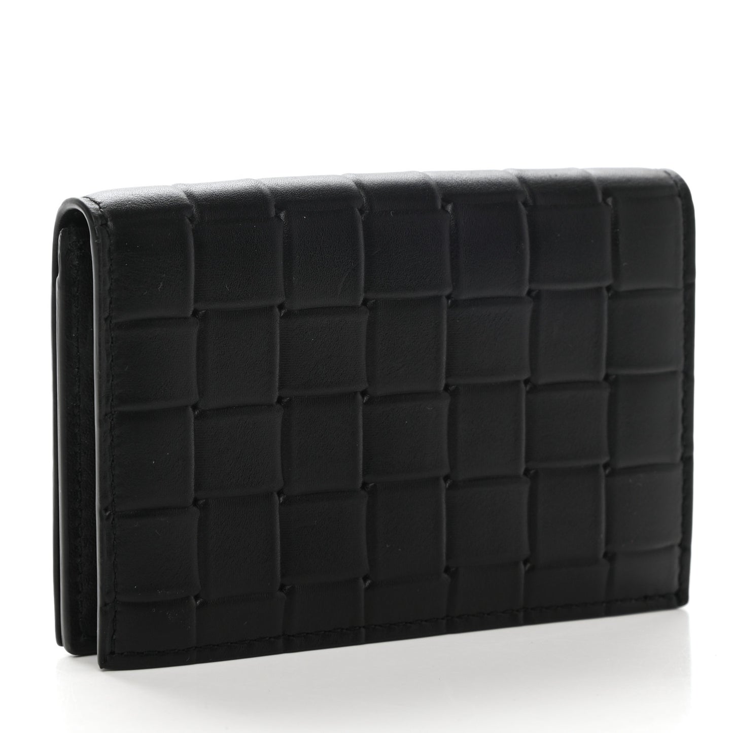 Nappa Intrecciato Card Holder Black
