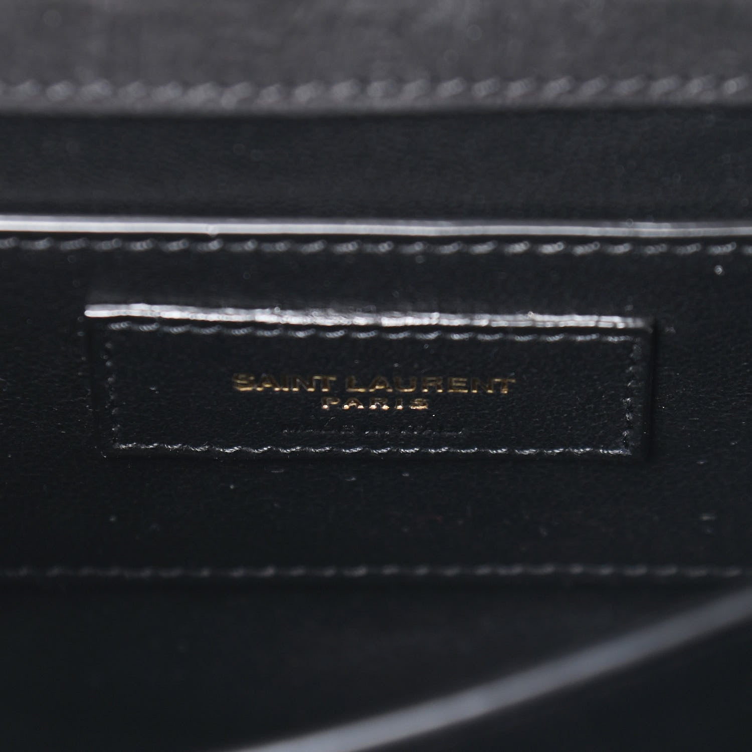 Saint Laurent Nubuk Crocodile Embossed Mini Classic Monogram Cassandra Top Handle Black 6 of 9