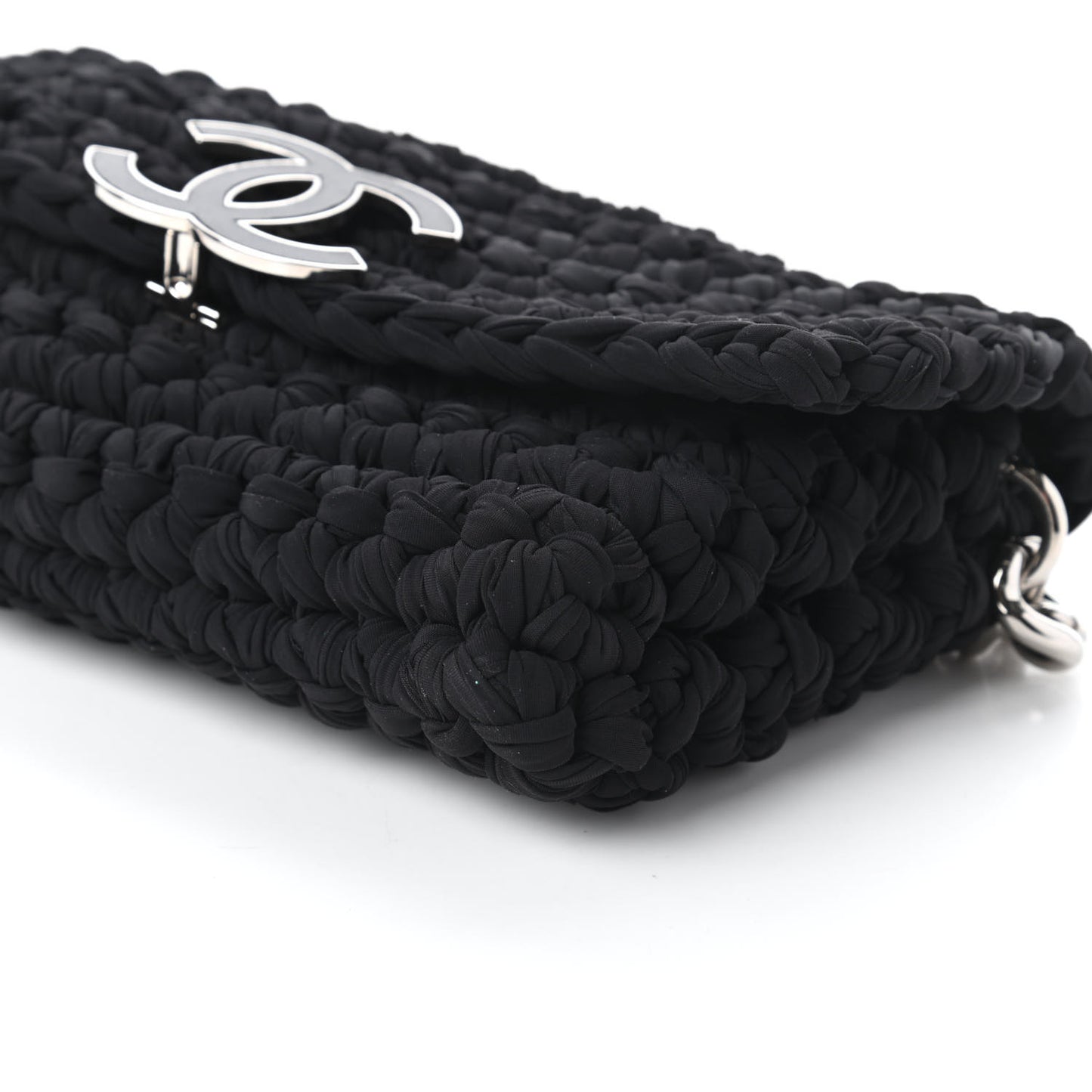 Crochet Fancy Single Flap Black