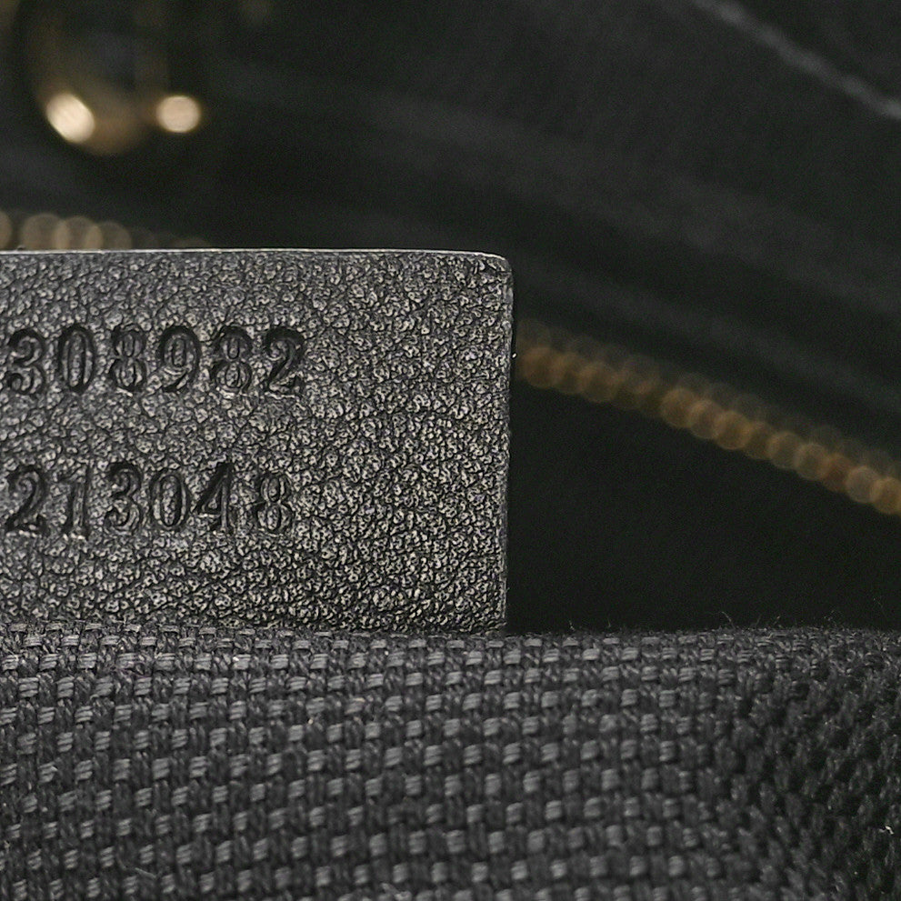 Gucci Patent Medium Soho Chain Shoulder Bag Black 7 of 11