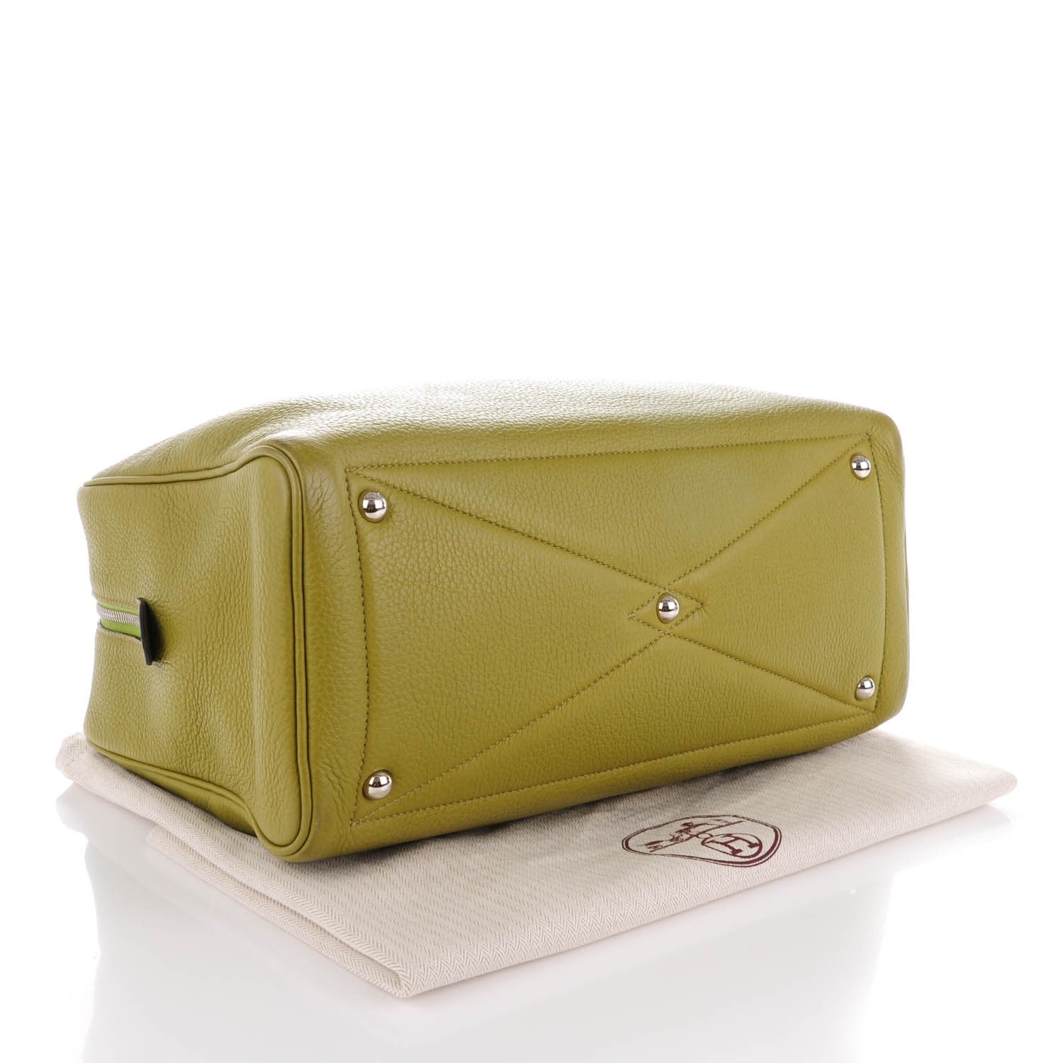 Hermes Taurillon Clemence Victoria II 35 Vert Anis 4 of 11