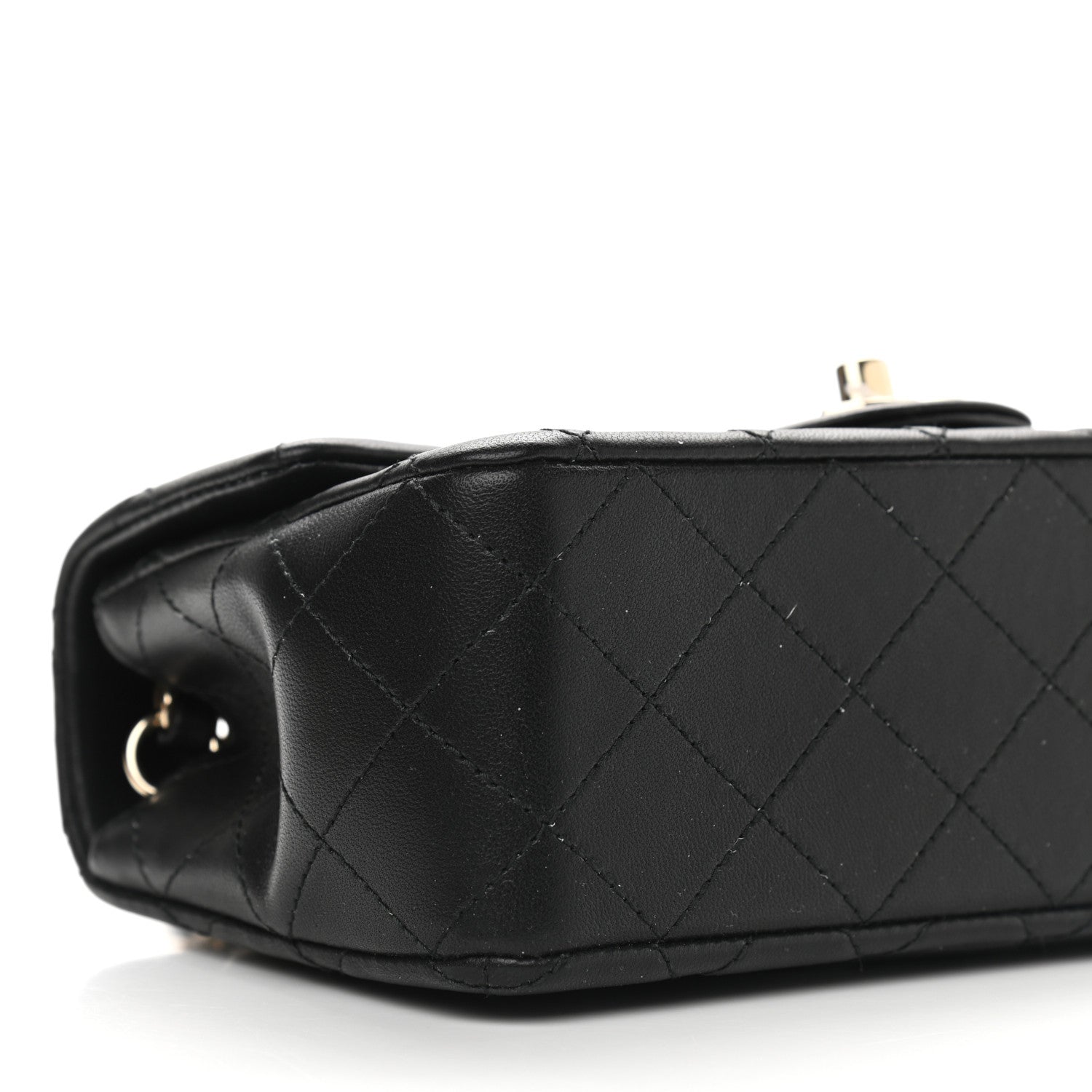 Chanel Lambskin Quilted Mini Rectangular Flap Black 9 of 9