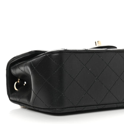 Chanel Lambskin Quilted Mini Rectangular Flap Black 9 of 9