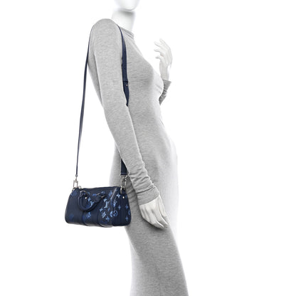 Louis Vuitton Monogram Ink Watercolor Keepall XS Blue 3 of 9