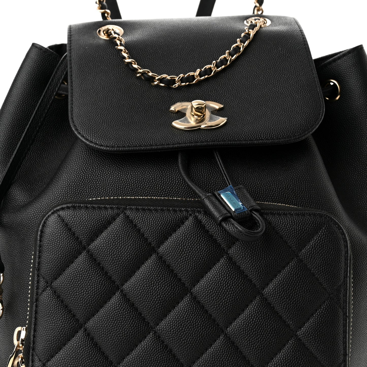 Caviar Quilted Business Affinity Backpack Black