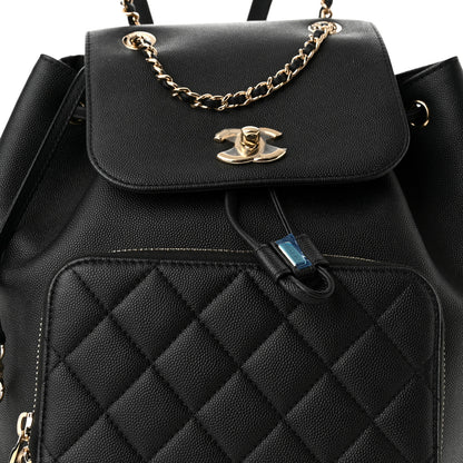 Chanel Caviar Quilted Business Affinity Backpack Black 8 of 12