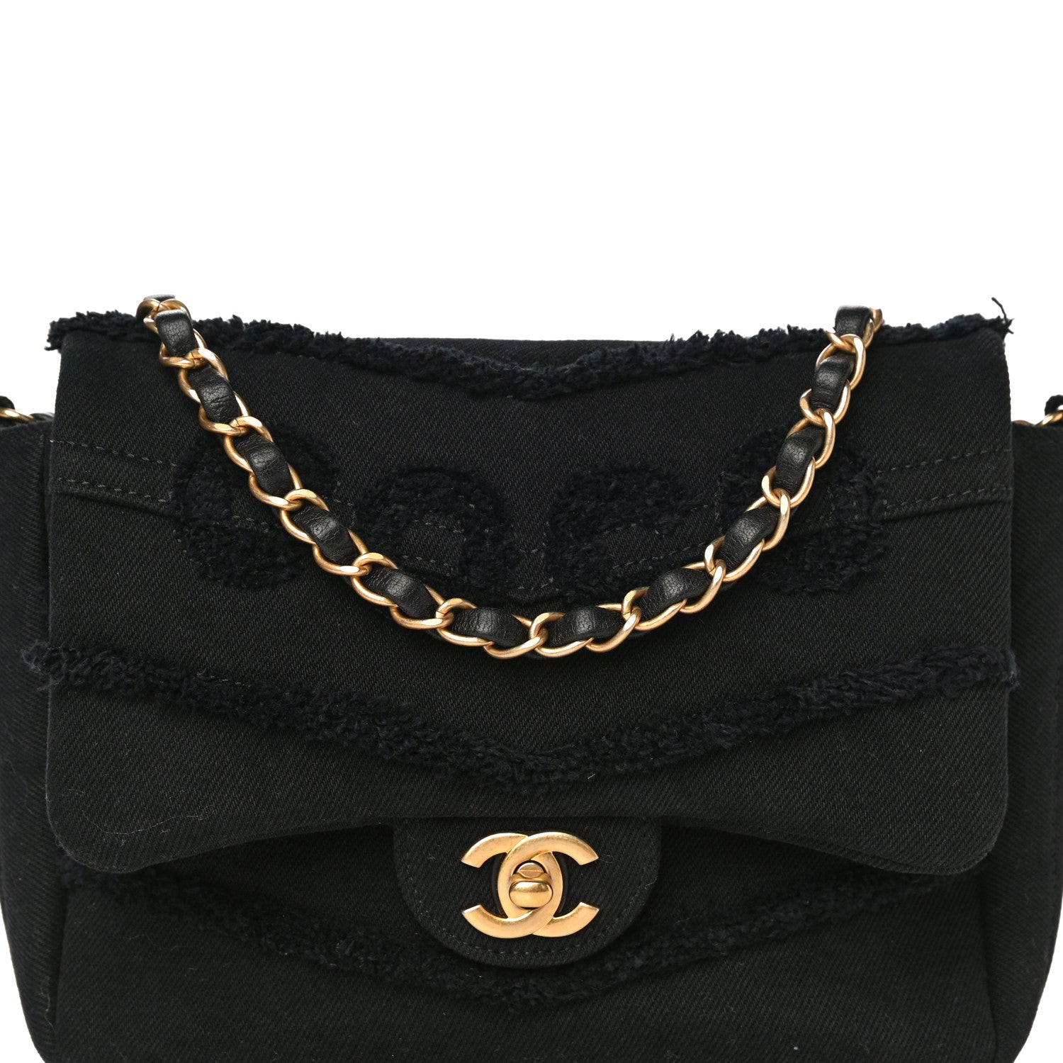 Chanel Denim Coco Flap Black 9 of 11